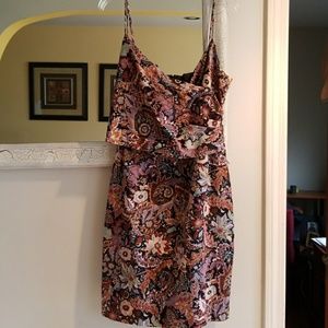 Muse brown floral dress